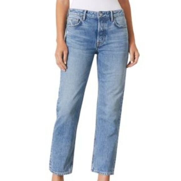 GRLFRND Helena Skinny Ankle Jeans in Missing Words Button Fly Size 28 - Picture 1 of 7